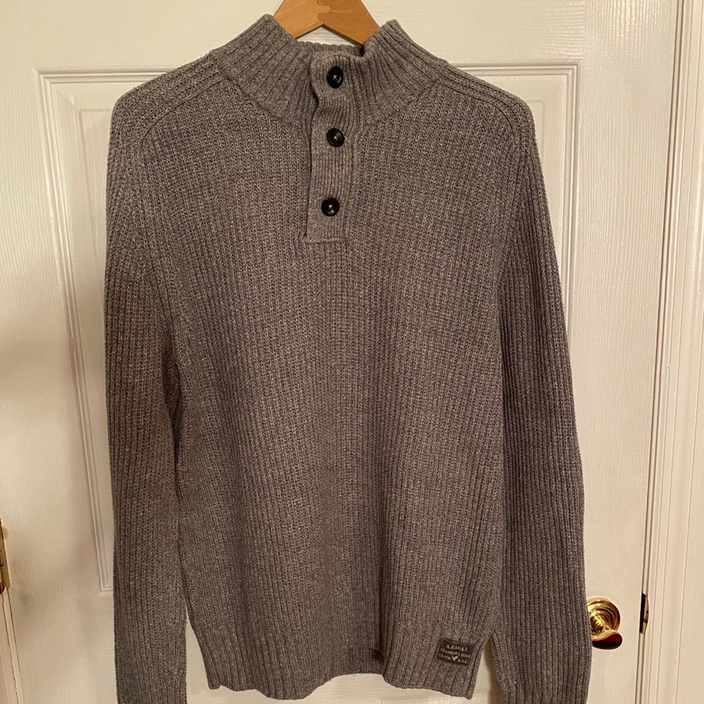 Men’s American Eagle Mock Neck Sweater